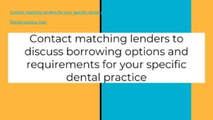 match lenders to your practice 