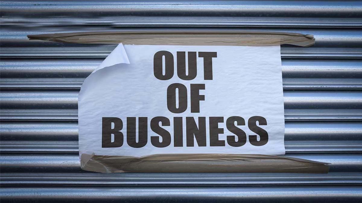 top 11 reasons for going out of business