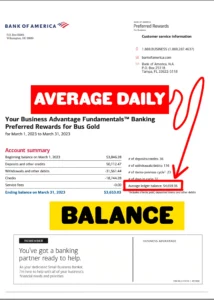 average daily balance