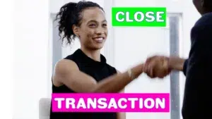 close the transaction.